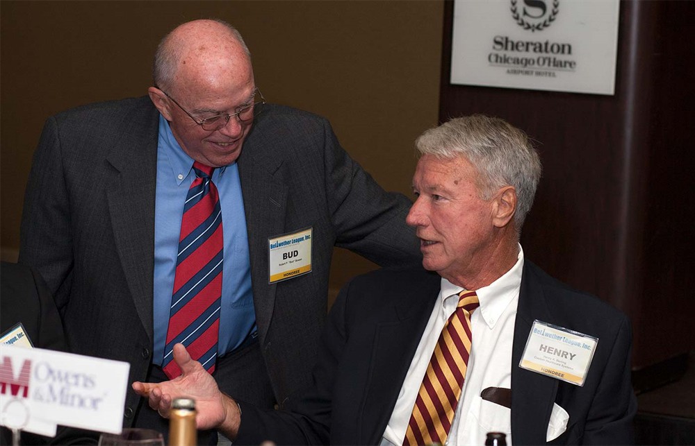Bellwether Classmates of 2014 Bud Bowen (left) and Henry Berling (right) share a lighter moment.