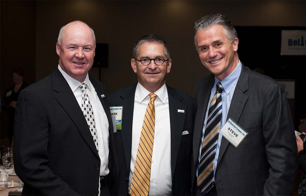 Bellwether League Inc. Board Members Vance Moore (left) and Mark Van Sumeren (center) with TECSYS’ Steve Fliehman.