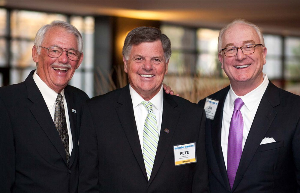 Lee Boergadine (Bellwether Class of 2008), Silver Sponsor DeRoyal’s Pete DeBusk (Bellwether Class of 2015) and Providence’s Jim Wetrich.