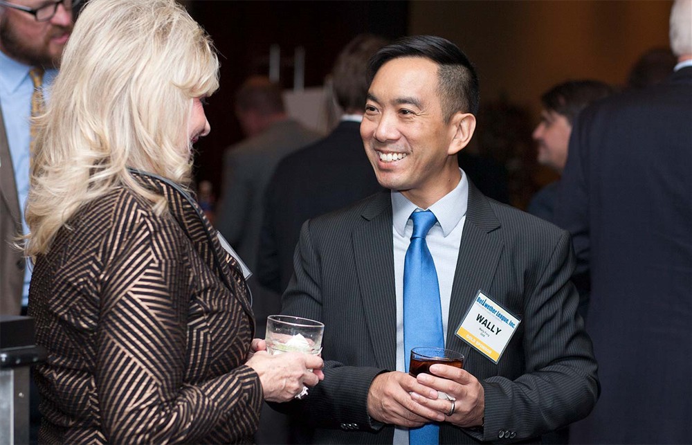 Gold Sponsor GHX’s Wally Fong (right) with Founding Sponsor Halyard Health’s Susan Meyer (left).