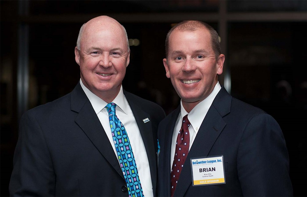 Bellwether League Inc. Board Member Vance Moore (left) with Gold Sponsor Cardinal Health’s Brian Ellis.