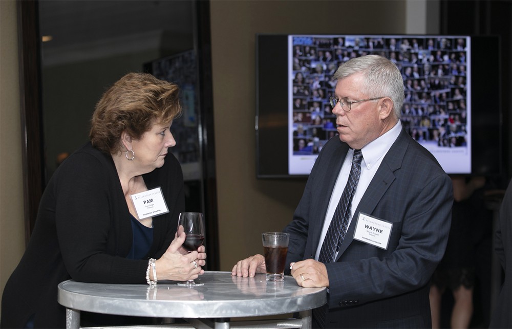 Pam Daigle, Premier (Founding Sustaining Sponsor), with Wayne Russell, Premier.

