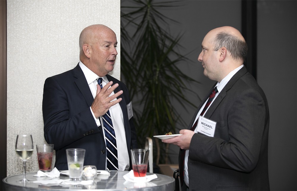 ASP Global’s Bill Fallon (Silver Sustaining Sponsor) with Premier’s Michael Wascovich (right).