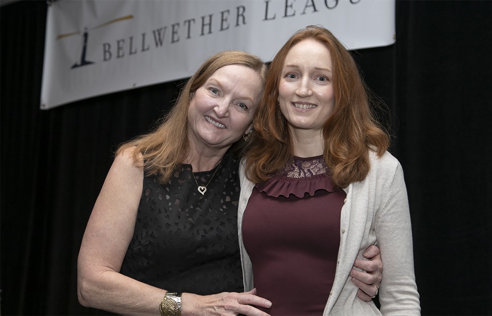 Healthcare Purchasing News Publisher Kristine Russell (Bellwether Class of 2017) with daughter Mindy Prater.