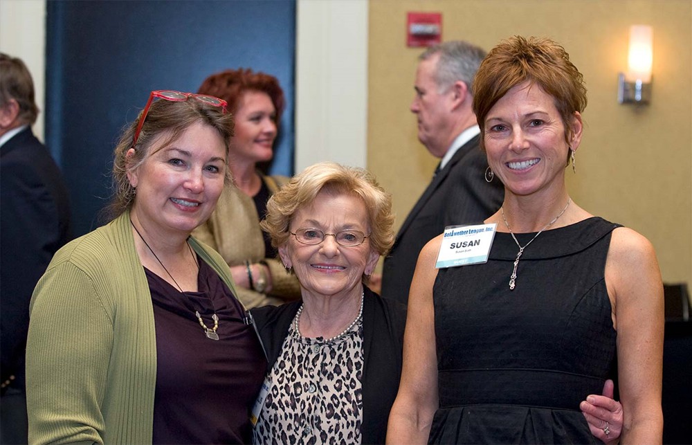 The Soth Family, Judith, Phyllis and Susan, during the VIP reception.