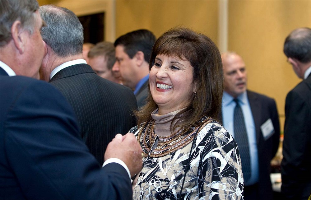 Bellwether League Board Member Jean Sargent shares a laugh with fellow Board Member Jim Dickow.