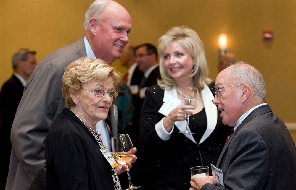 Phyllis Soth, Tom Hughes, Kimberly-Clark Health Care’s Susan Meyer and Bud Bowen during the VIP reception.