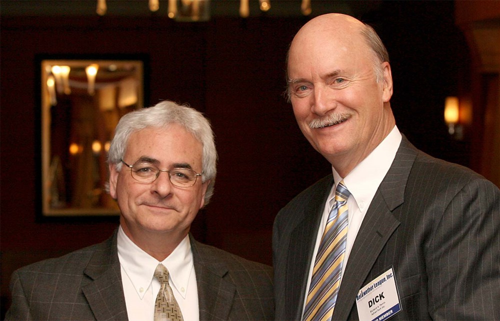HealthCare Solution Bureau LLC’s Michael Rudomin with BLI Founding Board Member Richard A. Perrin