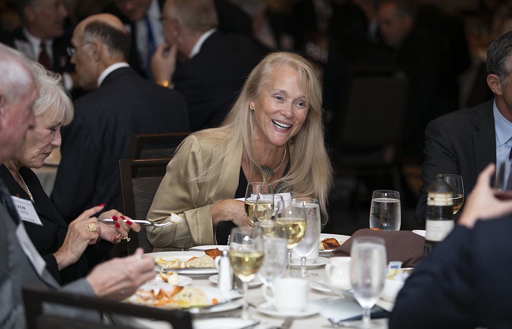 Bellwether League Board Member and Gold Sustaining Sponsor GHX’s Karen Conway, shares a laugh.