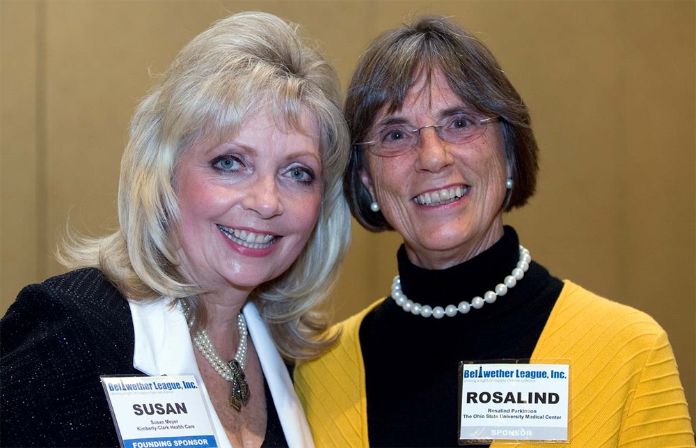Founding/Platinum Sponsor Kimberly-Clark Health Care’s Susan Meyer with The Ohio State University Medical Center’s Rosalind Parkinson.