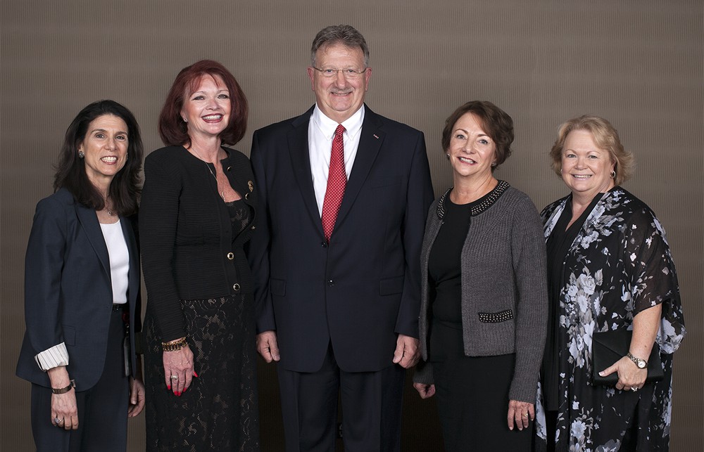 Bellwether Class of 2016 - Standing (left to right): Lynn Dragisic for Edwin L. Crosby, M.D. (1908-1972), Carol S. Stone, Gary L. Wagner, Peggy Styer and Susan Parham for William E. Pauley (1926-2011). Not pictured: Andy Mills for Irving Mills (1906-1999).