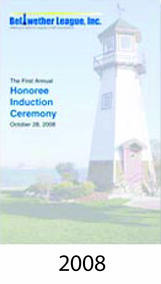 Bellwethers Honoree Induction Event program cover