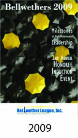 Bellwethers Honoree Induction Event program cover