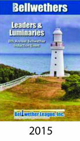 Bellwethers Honoree Induction Event program cover