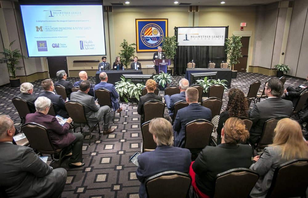Attendees listen during the 2022 Healthcare Supply Chain Leadership Forum.