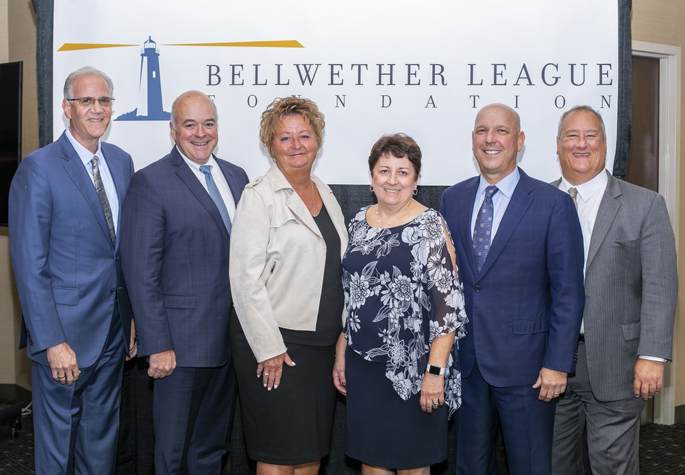 Bellwether Class of 2022 (left to right): Tom Lubotsky, Ed Hisscock, Teresa Dail, Sue Tyk, Dave Myers and John Sasen Jr. for John Sasen Sr. Not pictured: John Hammergren, Rosaline Parson, John Sasen Sr.