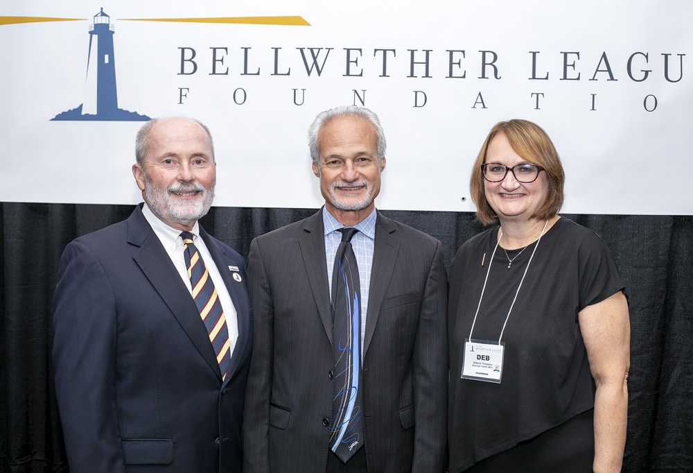 Bellwether League Chairmen: Jamie Kowalski (Bellwether Class of 2017), 2007-2013; Nick Gaich (Bellwether Class of 2013), 2017-2020; Deborah Templeton, 2021-2022. Not pictured: John Gaida (Bellwether Class of 2018), 2014-2016.