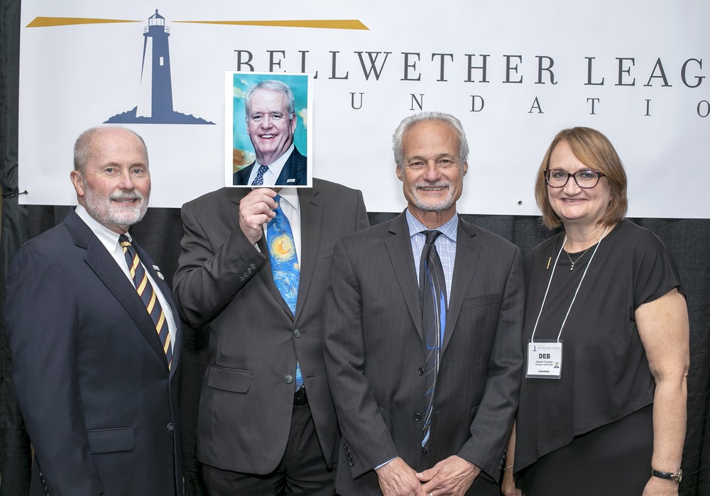 Bellwether League Chairmen revisited: Jamie Kowalski (Bellwether Class of 2017), 2007-2013; stand-in for John Gaida (Bellwether Class of 2018), 2014-2016; Nick Gaich (Bellwether Class of 2013), 2017-2020; Deborah Templeton, 2021-2022.