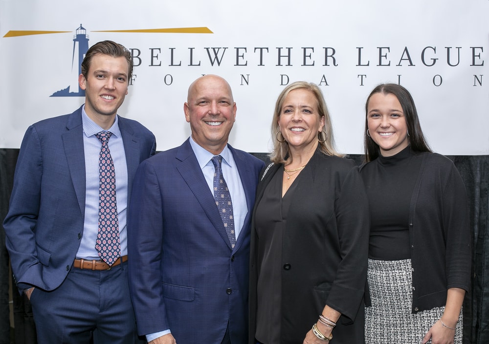 The Myers Family (left to right): Parker Myers, David Myers (Bellwether Class of 2022), Rebecca Myers and Lauren Myers.