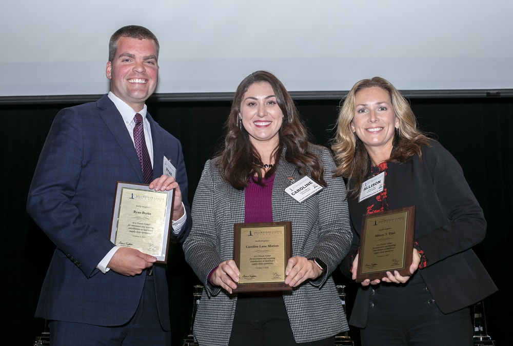 Future Famers Class of 2022 (left to right): Pandion Optimization Alliance's Ryan Burke, Novant Health's Caroline Marion and Atrium Health's Allison Tidd.