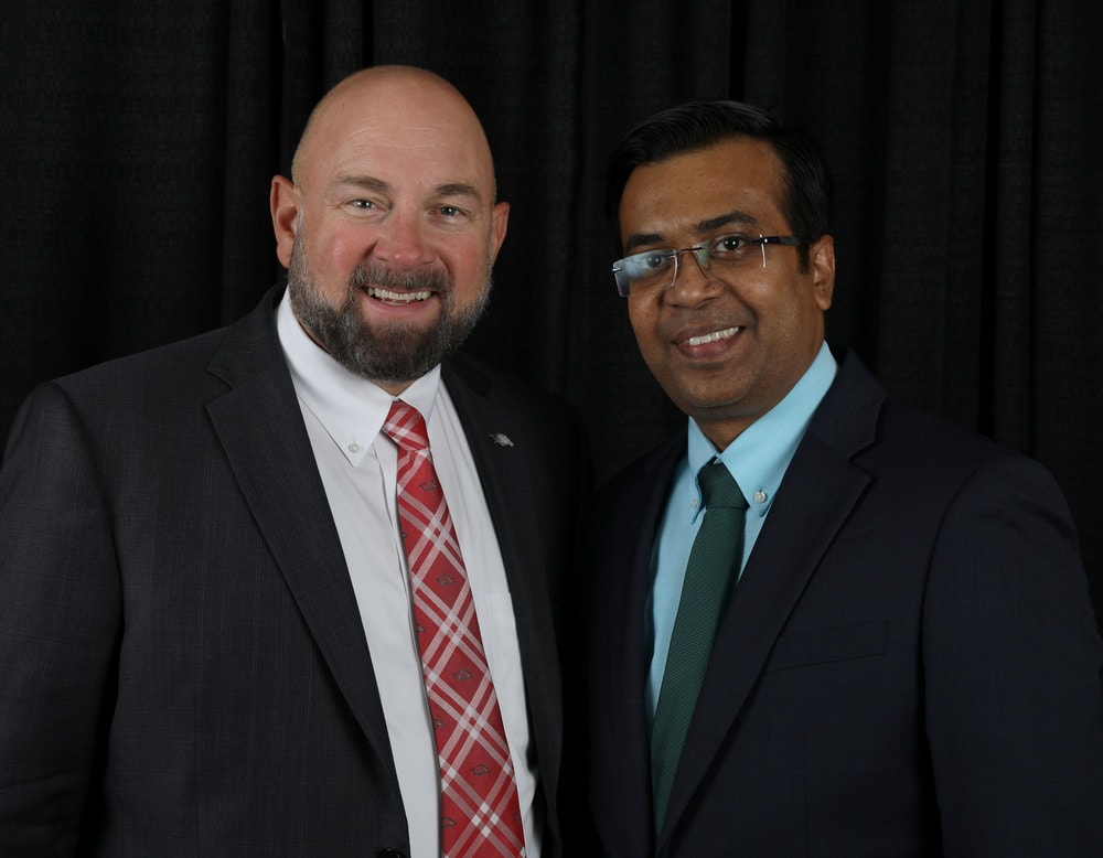 Bellwether Philanthropy 2023 Capstone Project participants from University of Arkansas David Dobrzykowski, Ph.D., and Rajib Dutta, Ph.D.