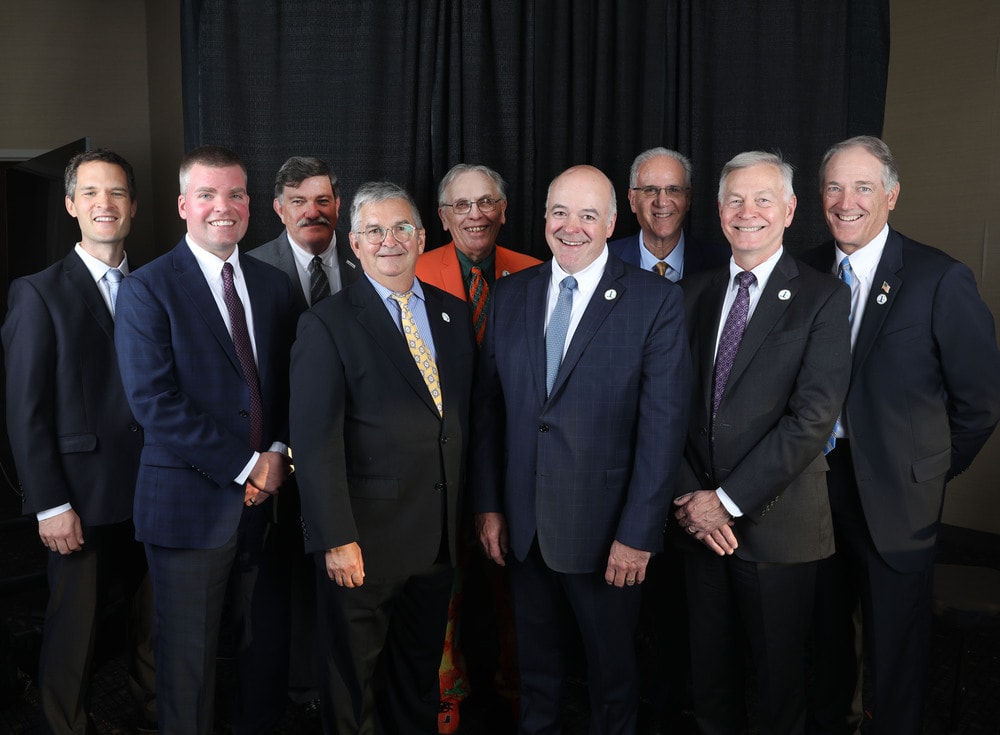 BLF's 2023 Advisory Council (left to right): Jack Koczela, Ryan Burke, Mike Langlois, Mark Van Sumeren, Fred Crans, Ed Hisscock, Tom Lubotsky, Jake Groenewold and Carl Meyer.  Not pictured: Gary Rakes, John Strong and Donna VanVlerah