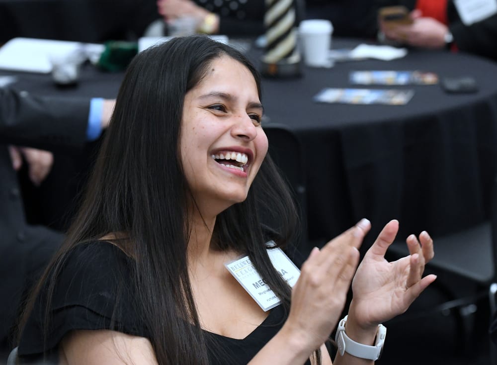 Meghana Prabhu Bantwal, spouse of Reuben Philip, Future Famers Class of 2025, encapsulates the emotions of the evening.