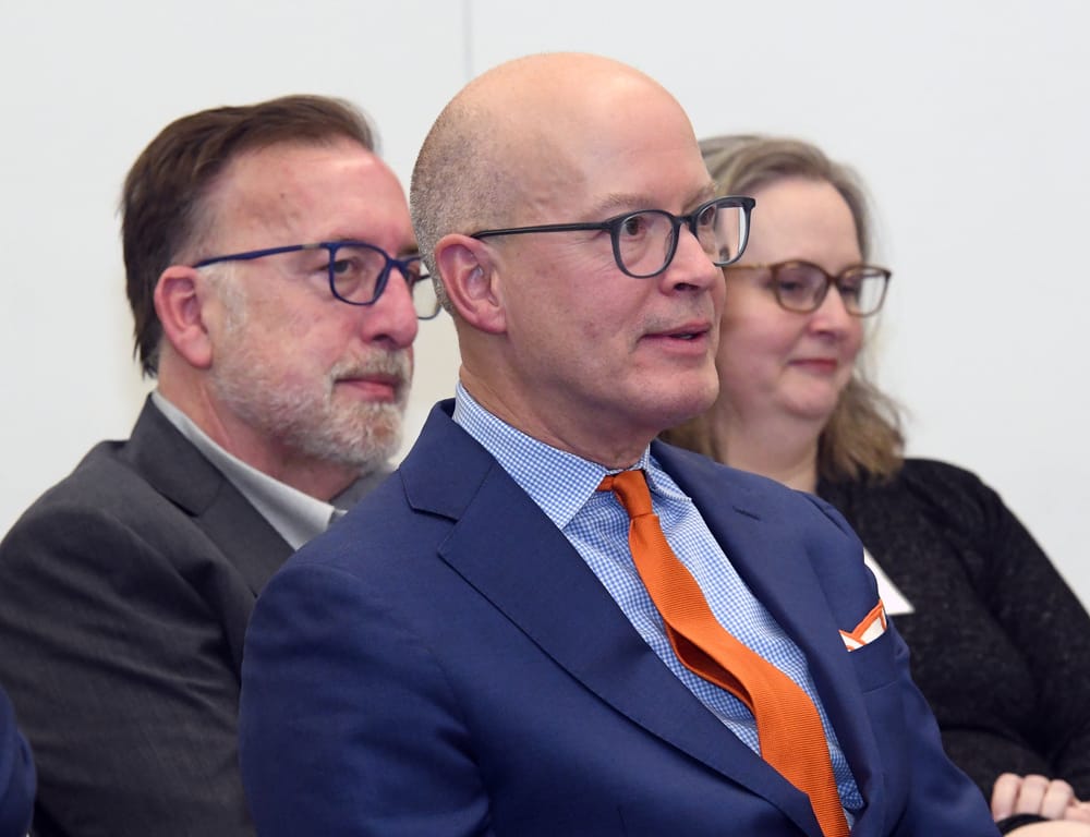 Eric O’Daffer (foreground), and Joe and Ann Colonna (background).