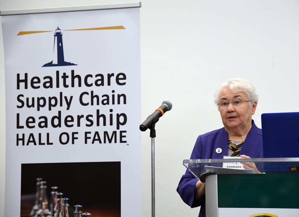 BLF Chairman Barbara Strain, Bellwether Class of 2021, welcomes attendees.