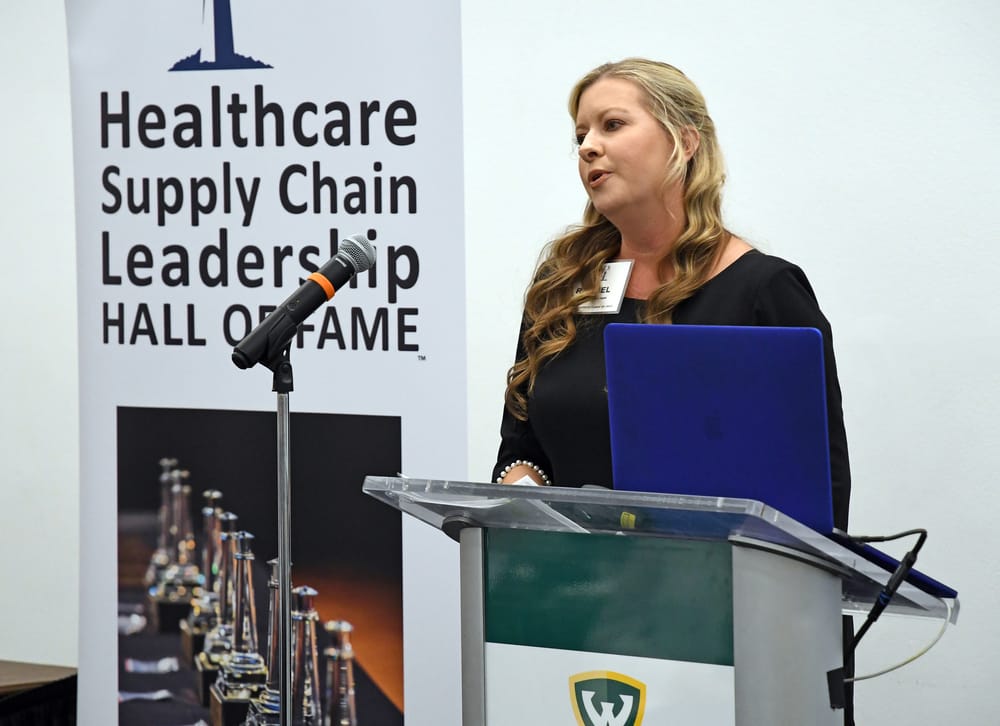 Rachel Anderson, Future Famers Class of 2023, introduces the first Future Famer in the 2025 class.