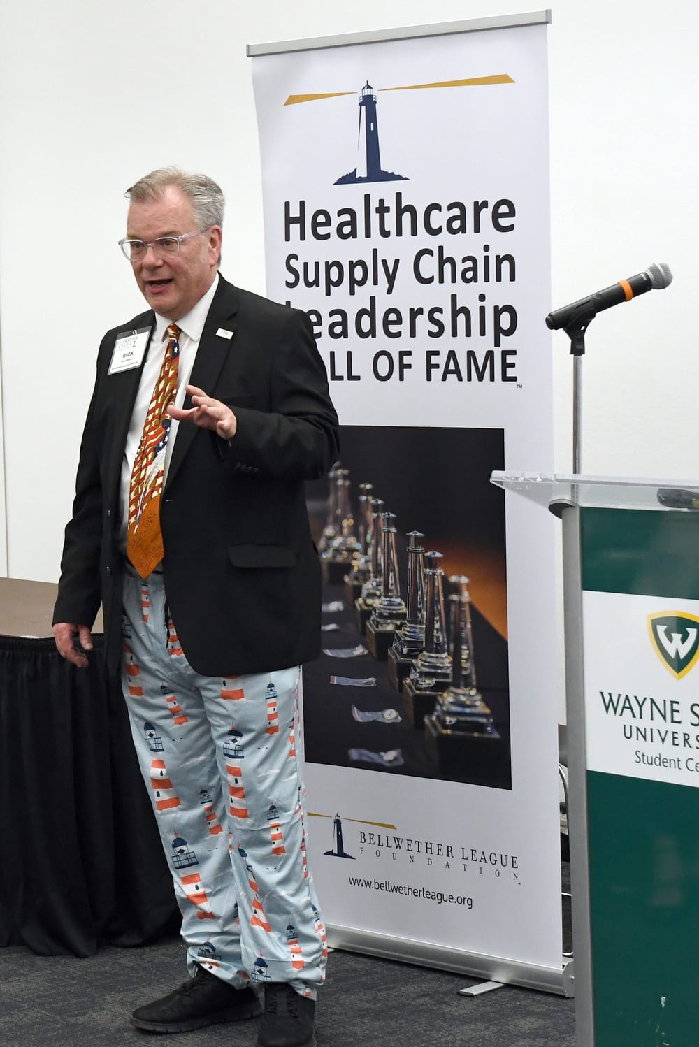 BLF’s Rick Barlow salutes Sustaining, Event and Alumni Sponsors and Donors.