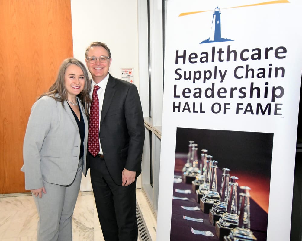 Ammer Honoree Class of 2025: Allison Corry, former Chief Supply Chain Officer, Intermountain Health, Salt Lake City, UT; and Jason R. Moulding, FACHE, FAHRMM, Chief Supply Chain Officer & Vice President, Performance Management, MultiCare Health, and President, Myriadd Supply Network and Strategies, Tacoma, WA.