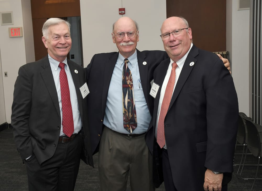 Three Amigos: Jacob Groenewold, Bellwether Class of 2021; Dick Perrin, Bellwether Class of 2014; and Michael Gray, Bellwether Class of 2022.
