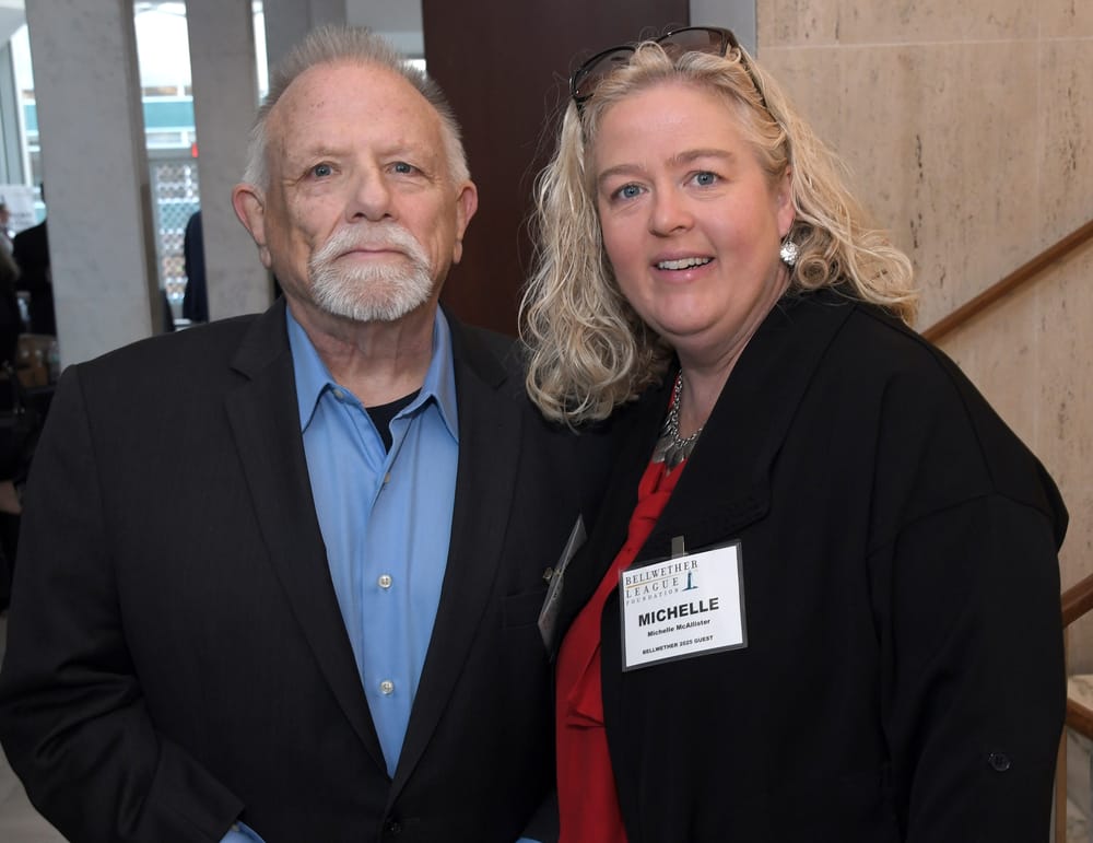 Robert Rittler, spouse of Joni Rittler, Bellwether Class of 2025, with daughter Michelle McAllister.