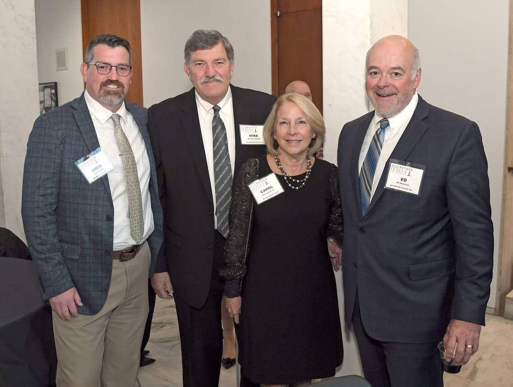 Greg Langlois with Mike Langlois, Bellwether Class of 2025; Carol and Ed Hisscock, Bellwether Class of 2022.