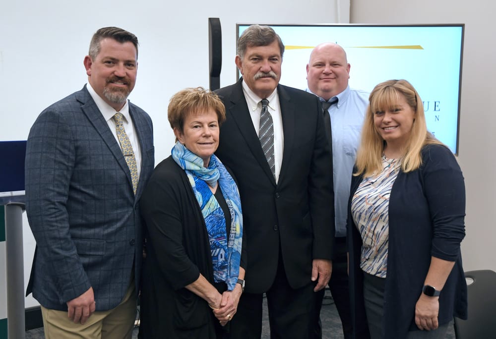 The Langlois family: Greg, Barbara, Mike, Douglas and Donna.