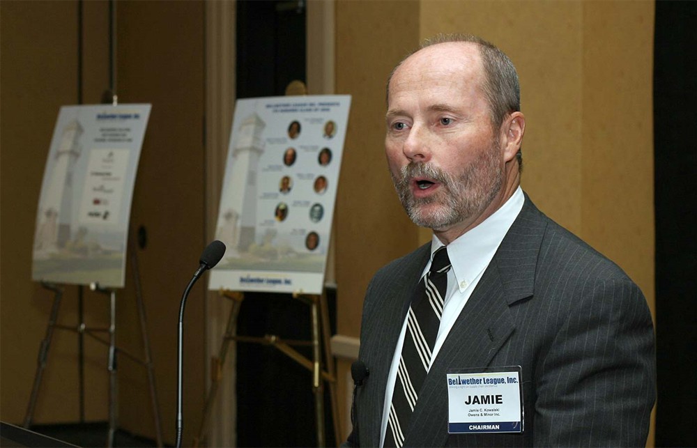 Bellwether League Inc. Chairman Jamie Kowalski introduces the organization and its 2008 Inductees