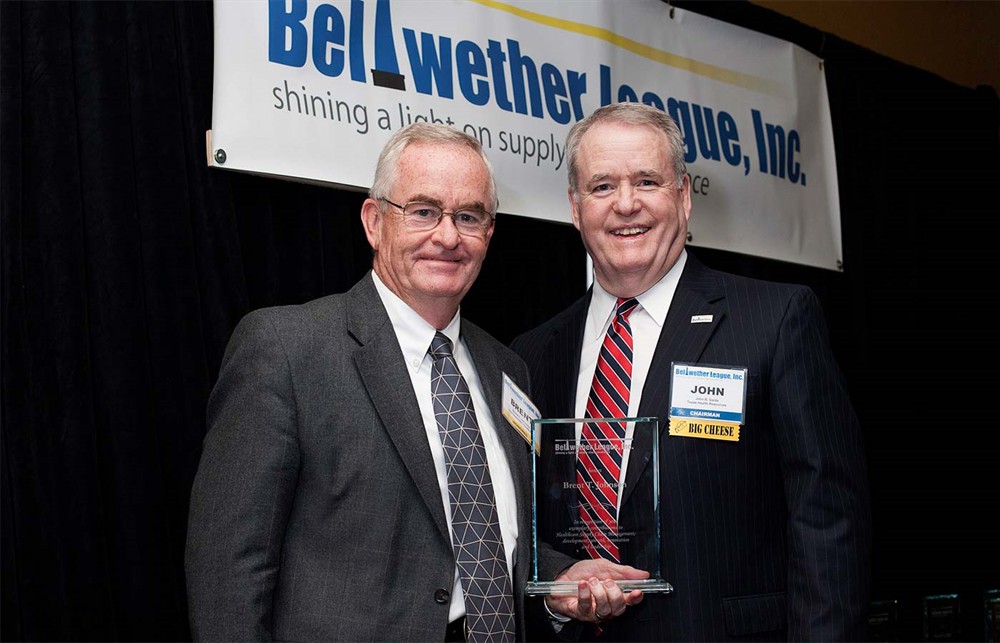 John Gaida with Brent Johnson (Bellwether Class of 2014).