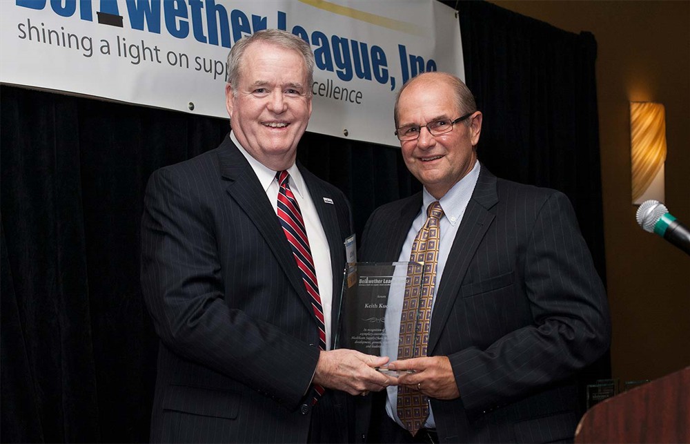 John Gaida with Keith Kuchta (Bellwether Class of 2014).