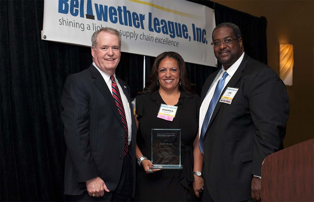 John Gaida with Andrea Reubel-Walker and Joe Reubel for Earl Reubel (Bellwether Class of 2014).