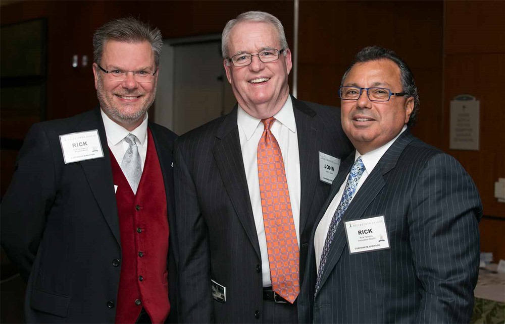 Bellwether League Co-Founder and Executive Director Rick Barlow, Bellwether League Chairman Emeritus John Gaida and Innovative Health’s Rick Ferreira.