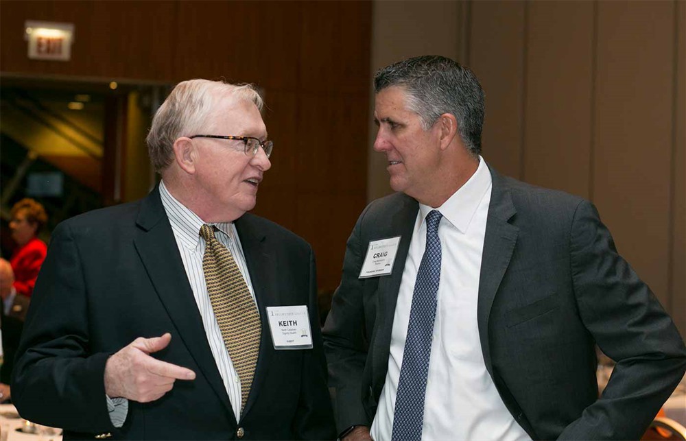 Dignity Health’s Keith Callahan with Premier’s Craig McKasson.