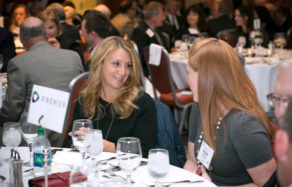 Dignity Health’s Elise Nagowski (right) with Carie Scagliarini.