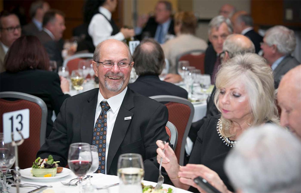 Halyard Health’s Keith Kuchta (Bellwether Class of 2014), with Halyard Health’s Susan Meyer.