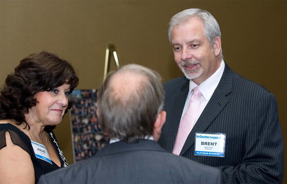 Platinum Sponsor McKesson’s Brent Highfill (right) with John & Julia Smith.