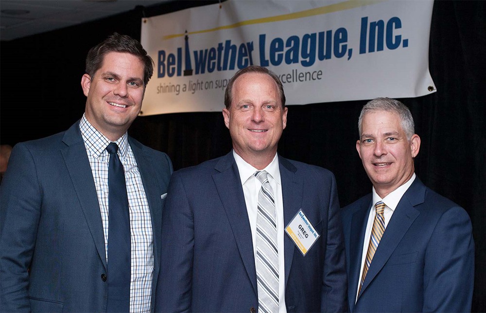 2016 Future Famer Erik Walerius (left) with Medline’s Greg Detuerk (center) and Andy Mills (right)