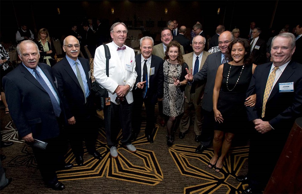 (From left to right): Pat Carroll, Shoaib Abbasi, Fred Crans, Nick Gaich, Joe Colonna, Ellyn Gaich, Michael Louviere, Ed Hisscock, Maria Hames and John Gaida.