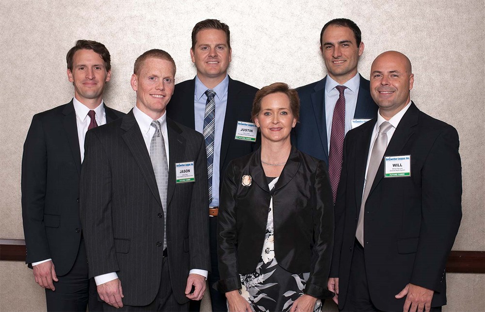 Future Famers Class of 2015: Back row (left to right): Nate Mickish, Justin Freed and Eric Tritch. Front row (left to right): Jason Hays, Donna Van Vlerah and Will Barrette.