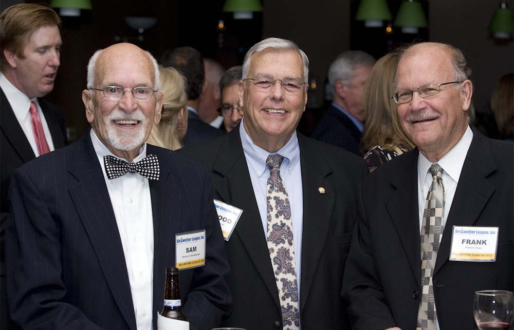 A Bellwether trio – (from left to right) Sam Raudenbush (Class of 2009), Derwood Dunbar Jr. (Class of 2011) and Frank Kilzer (Class of 2010)