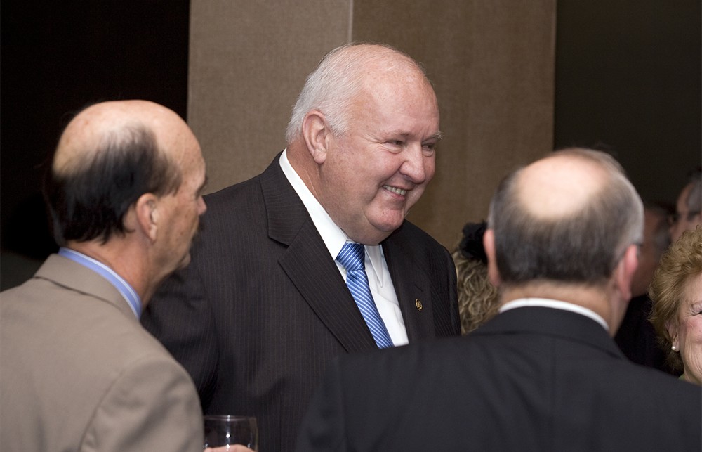 Bob Simpson (Bellwether Class of 2012) with Mike Neely (left) and Bellwether League Inc. Board Member Michael Louviere